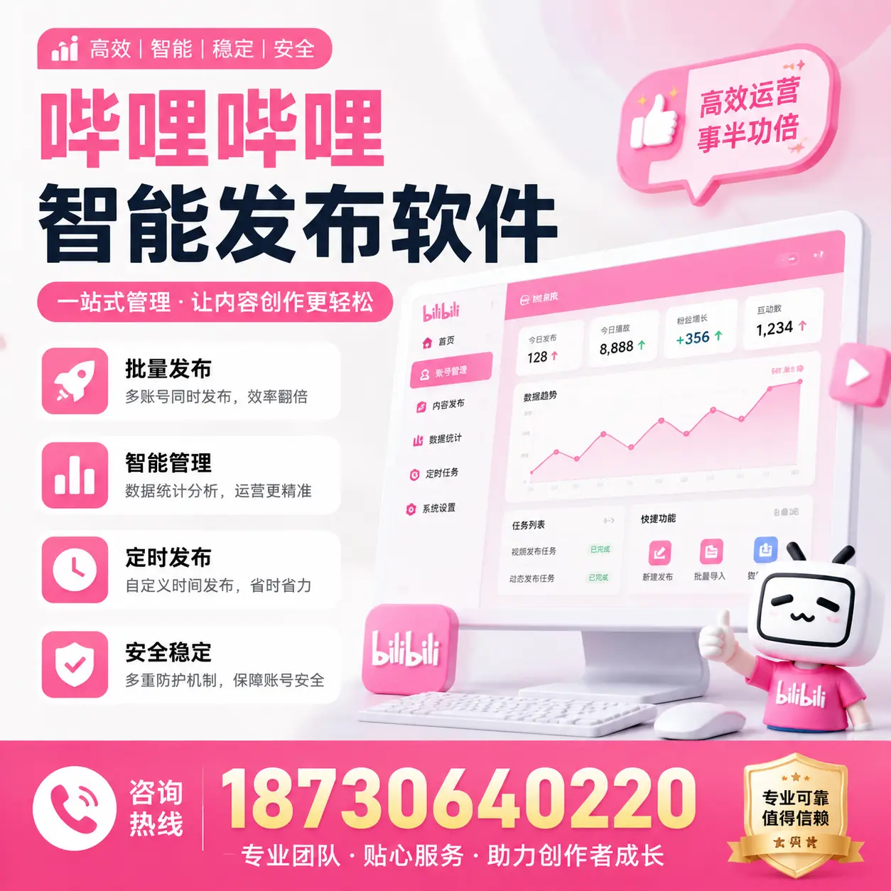 如何评估哔哩哔哩智能发布软件的ROI?张家口 企业必读